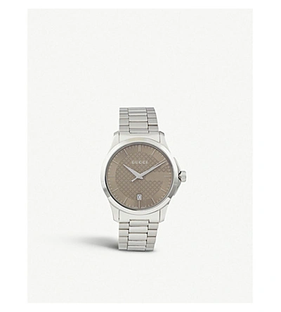 Gucci Ya126445 G-timeless Stainless Steel Watch | ModeSens