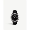 Tissot T-classic Croc Embossed Leather Strap Watch, 25mm In Black/ Silver