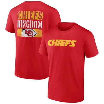 Profile Red Kansas City Chiefs Big & Tall Two-sided T-shirt