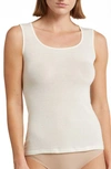 Oroblu Perfect Line Cashmere & Modal Blend Tank In Ivory