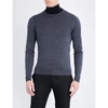 John Smedley Lundy Crewneck 羊毛 跨接器 In Charcoal