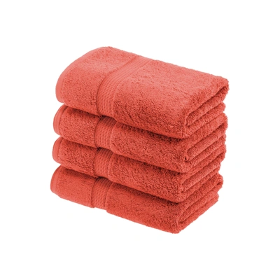 Superior Contemporary Modern Plush And Absorbent Traditional Casual Cotton 4-piece Hand Towel Set