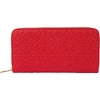 Loewe Anagram Embossed Logo Leather Wallet In Primary Red