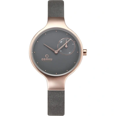 Obaku Women's Vand Gray Dial Watch In Grey