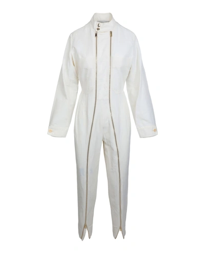 Stella Mccartney High-waisted Tapered Trousers In White
