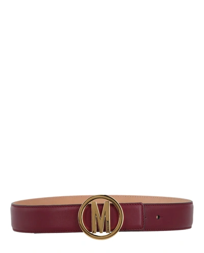 Moschino Circle M Belt In Gold