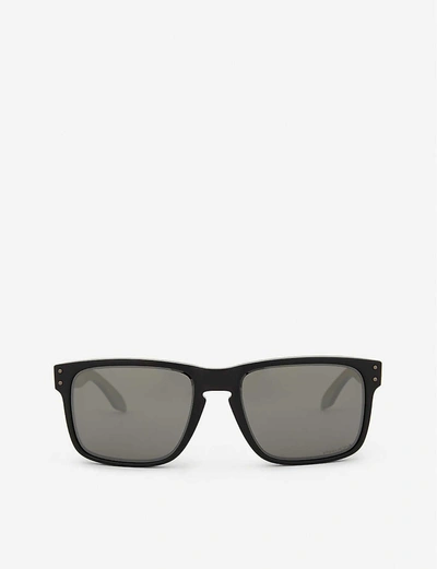 Oakley Oo9102 Holbrook Square-frame Sunglasses In Matte Black