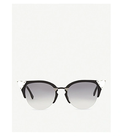 Fendi Ff0041 Cat-eye Sunglasses In Black
