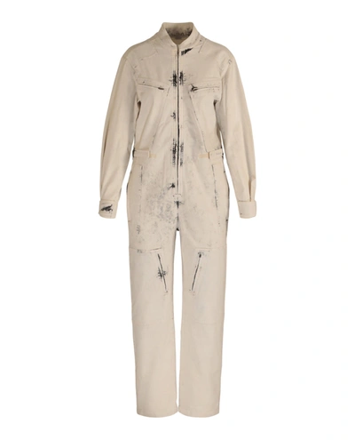 Stella Mccartney Bleached Denim Jumpsuit In Fantasy