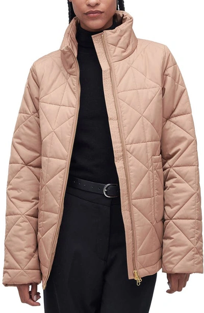 Barbour Stella Quilted Coat In Sepia/ Muted