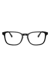 Ray Ban 54mm Rectangular Pillow Optical Glasses In Black