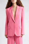 Stella Mccartney Iconic Wool Stretch Gabardine Blazer In Watermelon