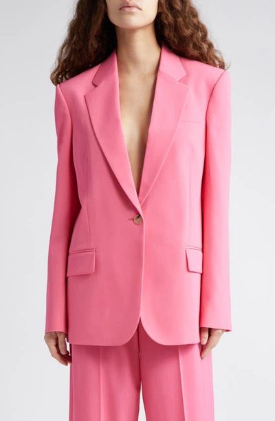 Stella Mccartney Iconic Wool Stretch Gabardine Blazer In Watermelon