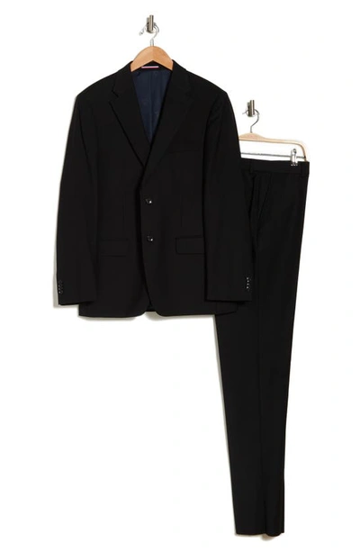 Tommy Hilfiger Classic Wool Blend Suit In Black