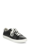 Softinos By Fly London Suri Low Top Sneaker In Black/ Black Smooth Leather