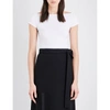 Helmut Lang Off-the-shoulder Stretch-jersey Top In Nero