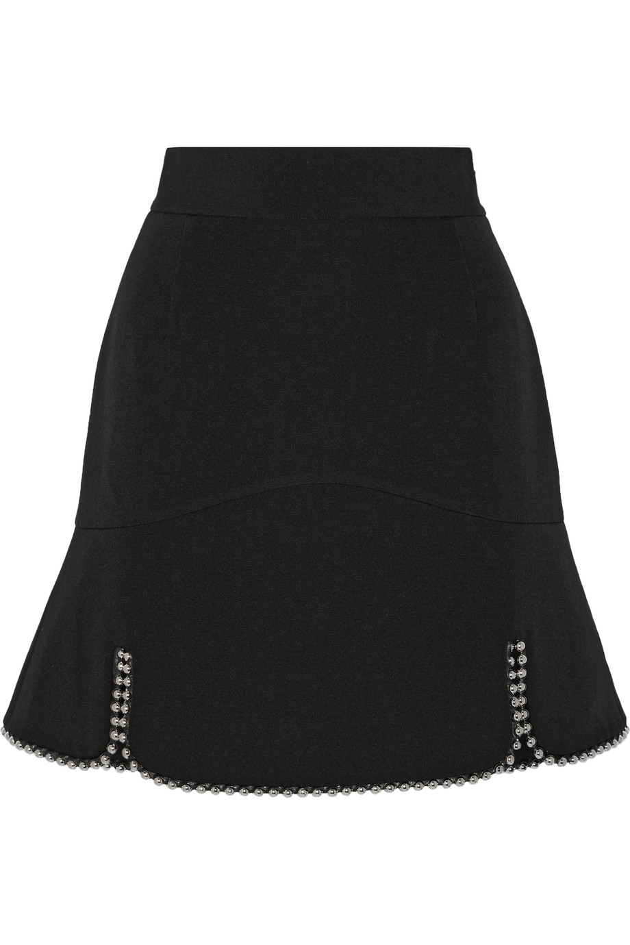 Alexander Wang Embellished Wool-gabardine Mini Skirt | ModeSens