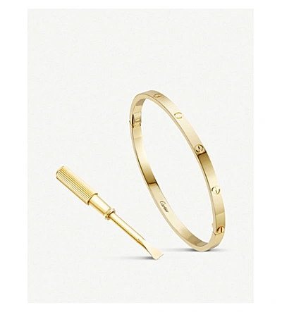 Cartier Love 18ct Yellow-gold Bracelet Small In Yellow Gold