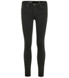 Ag Mid-rise Stretch Legging Ankle Jeans In Blue Above