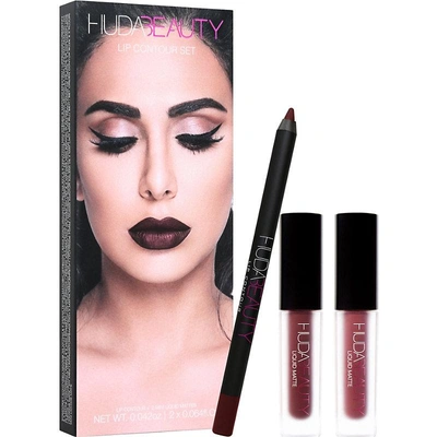 Huda Beauty Lip Contour Set Vixen & Famous In Vixen  And Famous