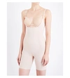 Spanx Thinstincts Open-front Microfibre Body In Soft Nude