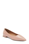 Aerosoles Illia Pointed Toe Flat In Natural Leather