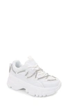 Berness Paola Metallic Sneaker In White