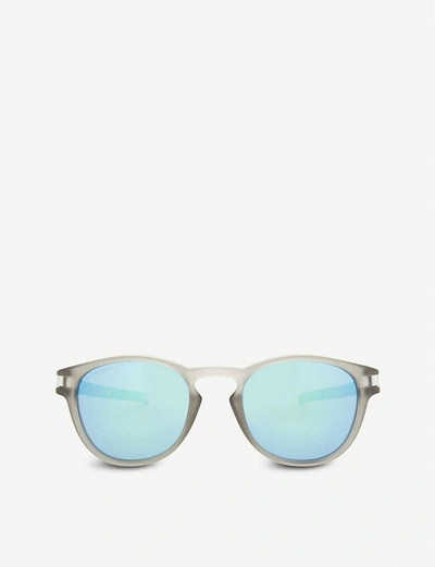 Oakley Latch Oval-frame Sunglasses In Grey
