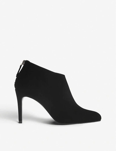 Lk Bennett Emily Suede Ankle Boots In Bla-black