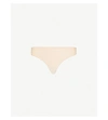 Chantelle Ladies Nude Cotton Check Soft Stretch Stretch-jersey Thong