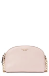 Kate Spade Hilli Leather Crossbody Bag In Chalk Pink