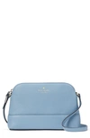 Kate Spade Southport Ave Hannah Leather Crossbody Bag In Dusty Blue
