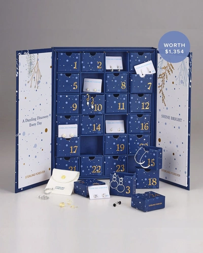Sterling Forever 24 Days Of Jewelry Advent Calendar In Blue