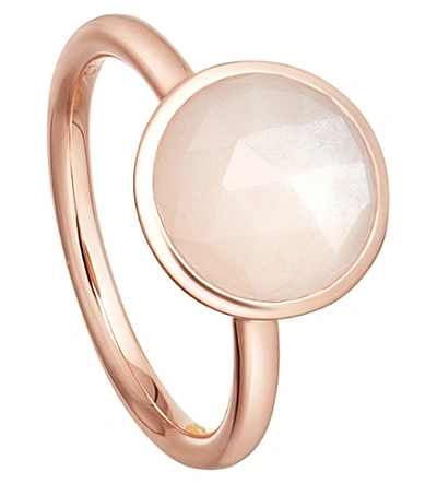 Astley Clarke Stilla 18ct Rose-gold Plated Moonstone Ring