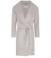 Max Mara Messi Wool Wrap Coat In Grey