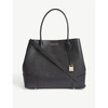 Michael Michael Kors Mercer Gallery Large Grained Leather Tote In Black