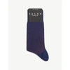 Falke Fine Shadow Cotton-blend Socks In Indigo