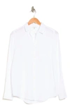 Beachlunchlounge Alessia Long Sleeve Cotton Button-up Shirt In White