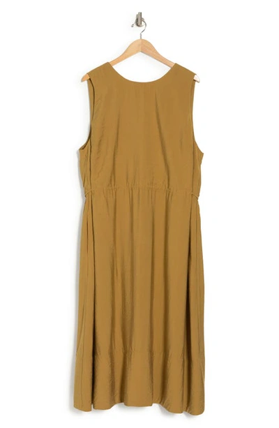 Vince Sleeveless Dress In Mosswood