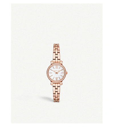 Michael Kors Mk3834 Sofie Rose Gold-toned Stainless Steel Watch