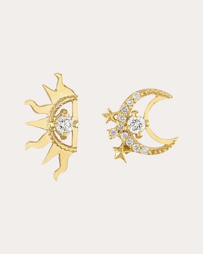 Eden Presley Women's Diamond Harmony Stud Earrings In Gold