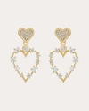 Eden Presley Women's Small Love 14k Gold Diamond Convertible Earrings