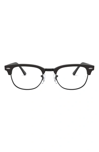 Ray Ban 49mm Optical Glasses In Matte Black