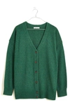 Madewell V-neck Relaxed Cardigan In Deep Sea