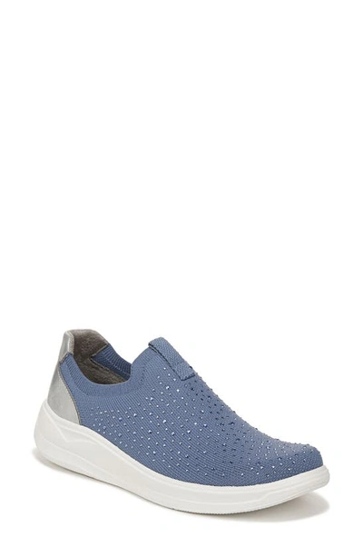 Bzees Twilight Crystal Embellished Knit Sneaker In Blue