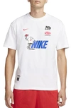 Nike Sportswear Cotton Graphic T-shirt In White