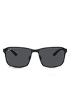 Ray Ban 59mm Square Gradient Sunglasses In Matte Black