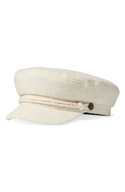 Brixton Fiddler Cap In Off White Boucle