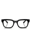 Ray Ban Chad 54mm Rectangular Optical Glasses In Black