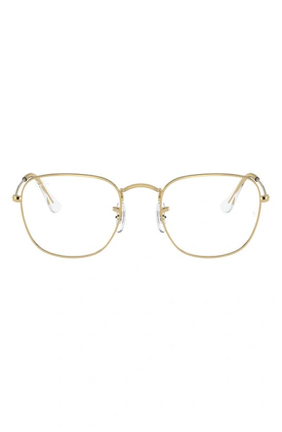 Ray Ban Frank 54mm Square Optical Glasses In Yellow